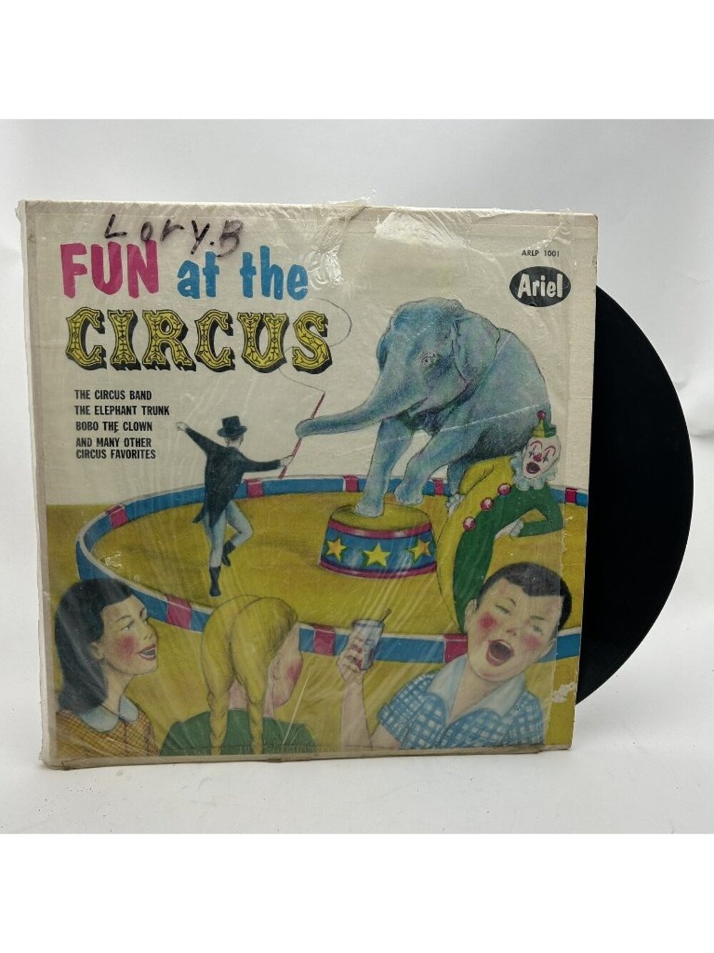 Vintage ARIEL Records Fun at the Circus CIRCUS SONGS CLOWNS ANIMALS MUSIC FUN
